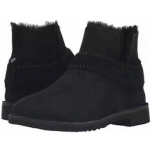 UGG Black Suede Ankle Boots